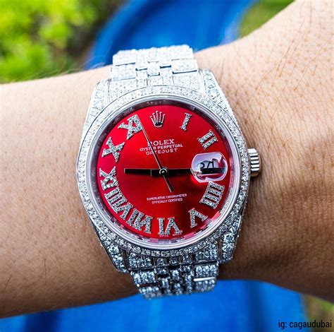 red face Rolex men's